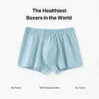 100% Cotton Boxer (Soft Blue)