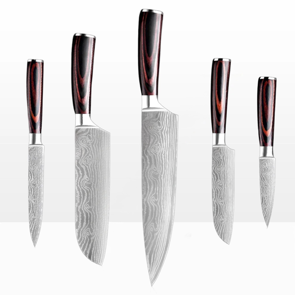 Rosewood 5-Piece Knife Set