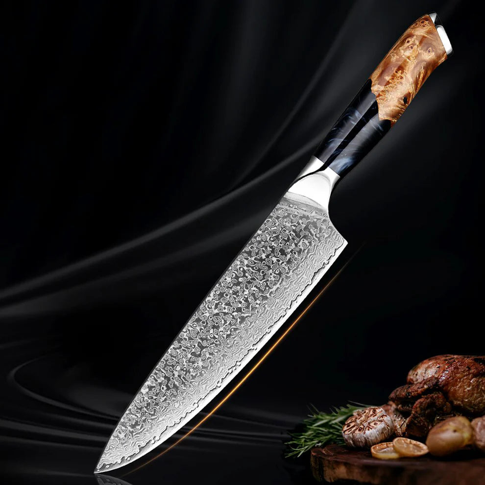Seiran Damascus Chef's Knife (Gyuto)