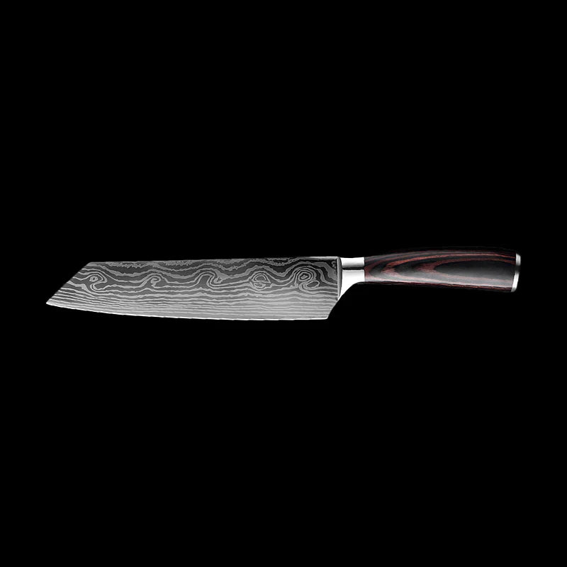 Rosewood Damascus Chef's Knife (Kiritsuke)