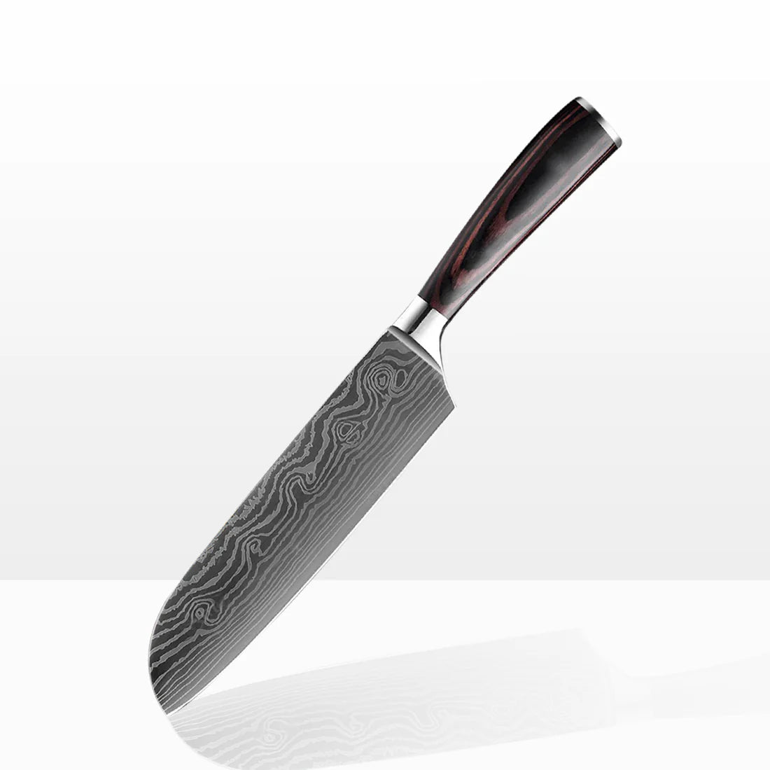 Rosewood Damascus Chef's Knife (Santoku)