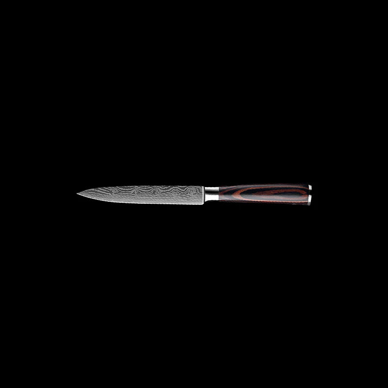 Rosewood Damascus Slicing Knife (Yanagiba)